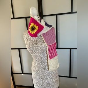 Winter Sunflower 🌻 Scarf Women Scarf Handmade crochet scarf